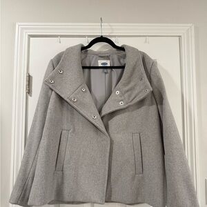 Old Navy Light Gray Women's Pea Coat